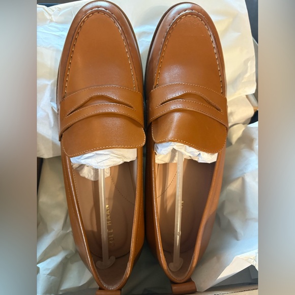 Cole Haan Women's Stassi Penny Loafers - Pecan Leather (9.5) - Picture 3 of 8